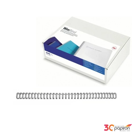Spirál 8mm GBC WireBind fém 70 lapig, fekete 100db/doboz RG810510