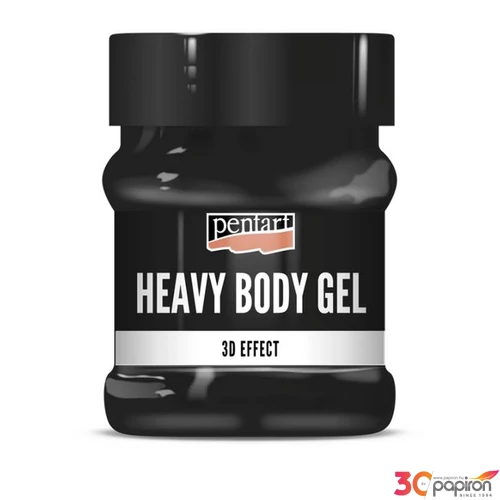 Gélpaszta fényes 230ml Pentart, sűrű fekete 
