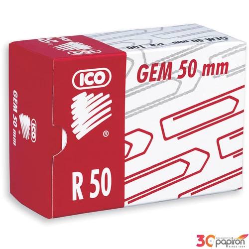 Gémkapocs 50mm R50 réz ICO 100db magam minőségű anyagból gyártott