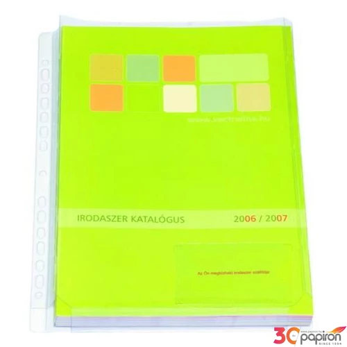 Genotherm fűzős JUMBO C A4 víztiszta 180mik. katalógustartó 1csomag/10db; az ár darabos