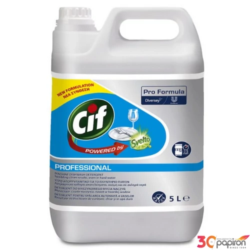 Gépi mosogatószer kemény vízhez 5l CIF Pro Formula