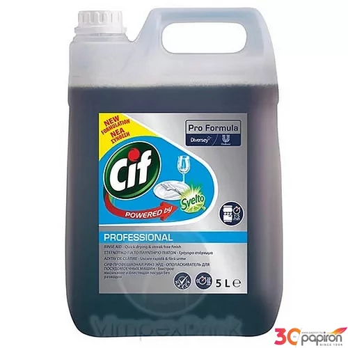 Gépi öblítőszer kemény vízhez 5l CIF Pro Formula
