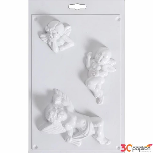 Gipszkiöntő forma 3 puttó angyal 29 x 18 cm
