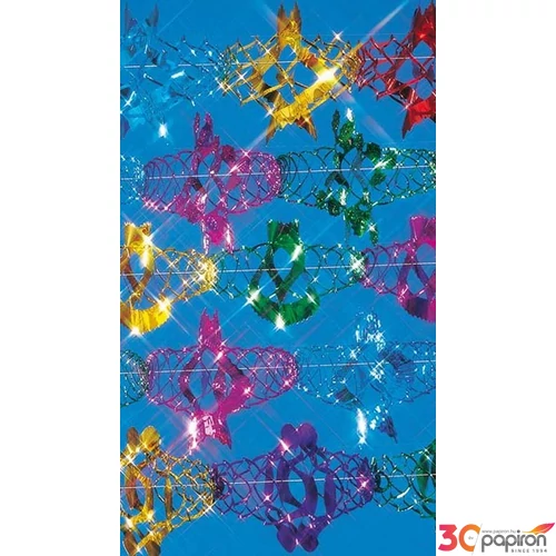 Party girland fólia csillogó színes 30cmx16m R1817