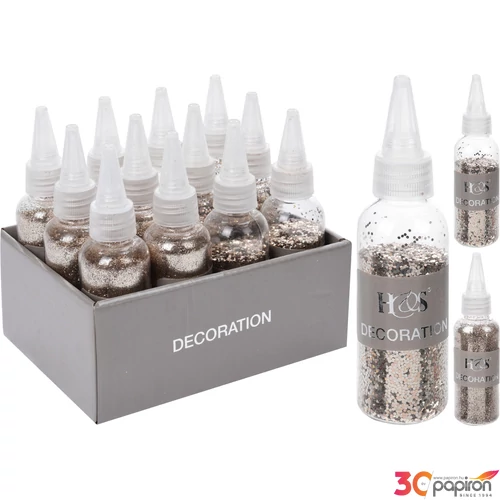 Glitter pezsgő szín 2 féle glitter darával kpm