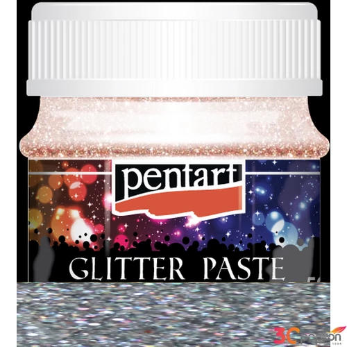 Glitterpaszta 50ml Pentart ezüst