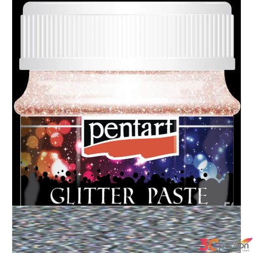 Glitterpaszta 50ml Pentart ezüst