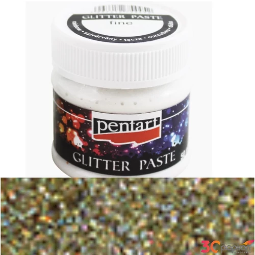 Glitterpaszta 50ml Pentart finom arany