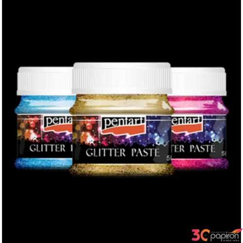 Glitterpaszta 50ml Pentart finom világoskék