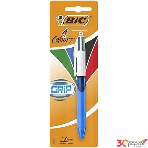 Golyóstol 0,32mm nyomógombos négyszínű BIC 4 Colours Grip Origina