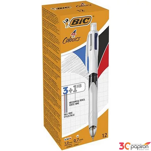 Golyóstol háromszínű nyomósirónna egyben BIC 4 Colours