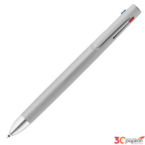 Golyóstoll 0,24mm Zebra nyomógombos, háromszínű, bLen 3C szürke test