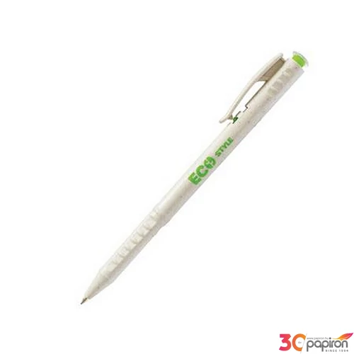 Golyóstoll 0,25mm Flexoffice nyomógombos,FO-09 Eco Style, kék