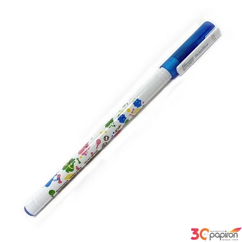 Golyóstoll 0,3mm Flexoffice kupakos, Monstar, kék