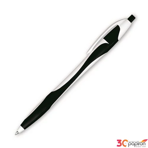 Golyóstoll 0,4mm Granit nyomógombos,vegyes színű test, D520, kék