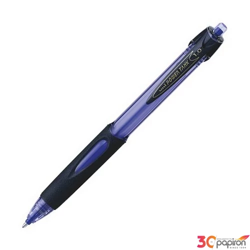 Golyóstoll 0,4mm Uni nyomógombos, SN-220 Powertank, kék