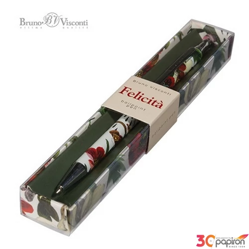 Golyóstoll Bruno Visconti vigágos lepkés 0,7mm kék, fém test Pionies 20-0263/19