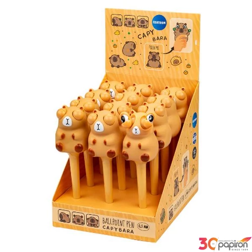 Golyóstoll Capybara figurával 0,7mm kék 80435