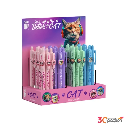 Golyóstoll ICO cicás Cats