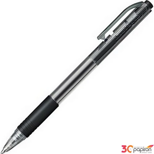 Golyóstoll Luxor Sprint Grip 1mm-es fekete nyomógombos fekete/1241