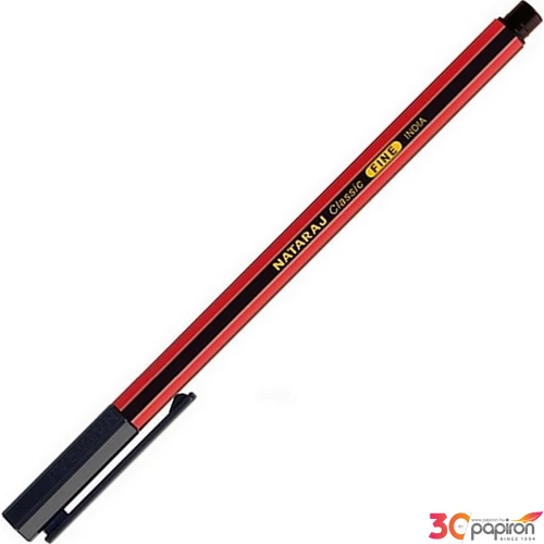 Tűfilc Nataraj 0.5mm fekete színű tinta, eldobható tűfilc Classic Ballpoint Pen