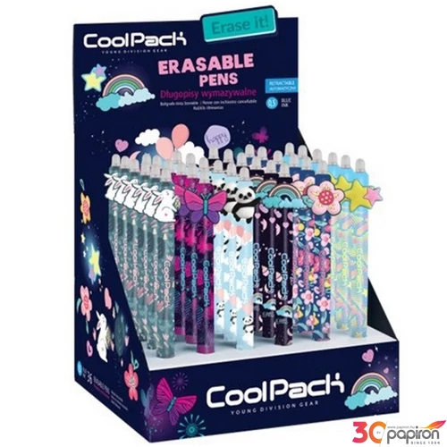 Golyóstoll radírozható 0,5mm Cool Pack Grils 6 minta kék írás Colorino