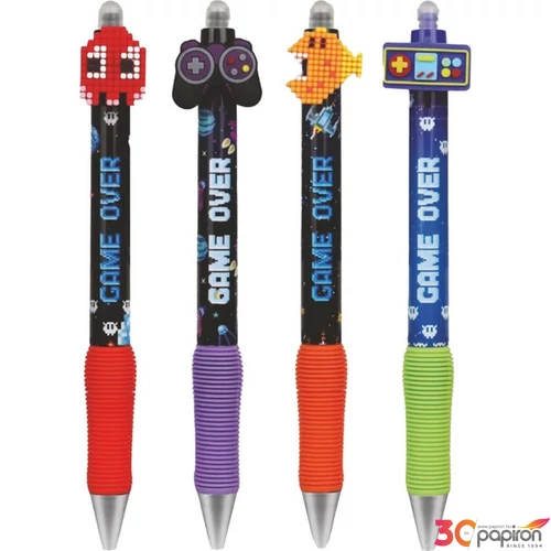 Golyóstoll radírozható 0,5mm Game Over kék Colorino  1db/ár