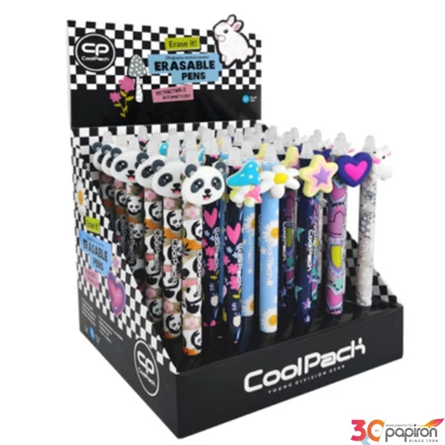 Golyóstoll radírozható CoolPack Girls III kék íráskép,