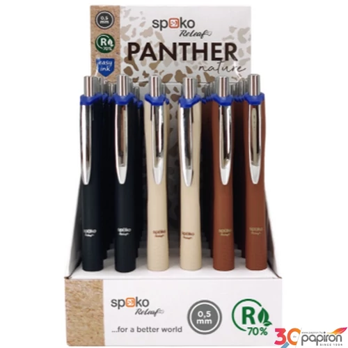 Golyóstoll ReLeaf Panther Nature S0161 Easy Ink kék írás 