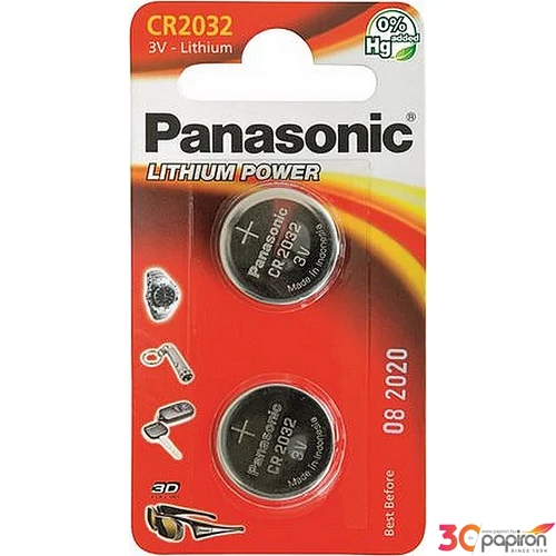 Gombelem Panasonic CR2032 2 db PECR2031