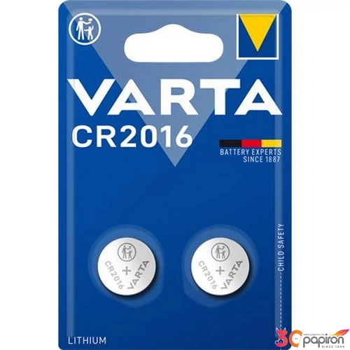 Gombelem Varta CR2016, 2 db VECR2016D