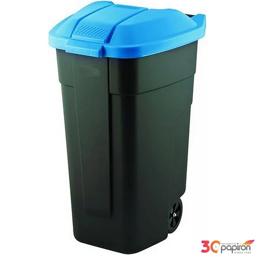 Görgős szemetes műanyag 110 CURVER kék/fekete