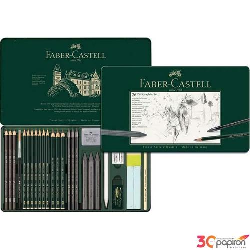 Faber-Castell grafitceruza set Pitt grafit szett 26db fémdobozba AG-Pitt 112974