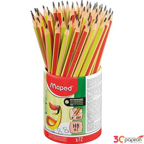 Grafitceruza HB Maped Írástanuló háromszögletű Kidy Learn