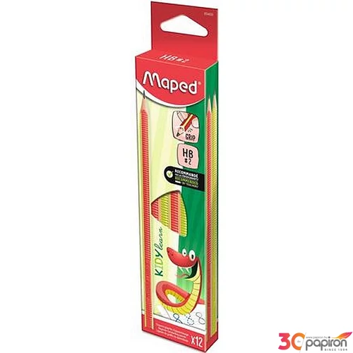 Grafitceruza HB Maped Írástanuló háromszögletű Kidy Learn