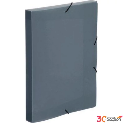 Gumia mappa A4 VIQUEL Coolbox 30mm PP műanyag áttetsző füst Iratrendezés VIQUEL 021338-09