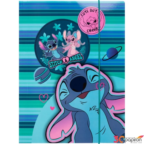 Gumis mappa A4 Stitch Colorino