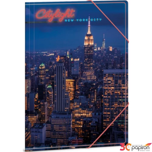 Gumis mappa A4 Ars Una 24' City light-New York (5440) 50214402