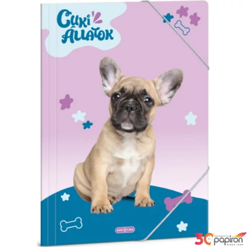 Gumis mappa A4 Ars Una 24' Cuki-Francia bulldog (5426) 50214266