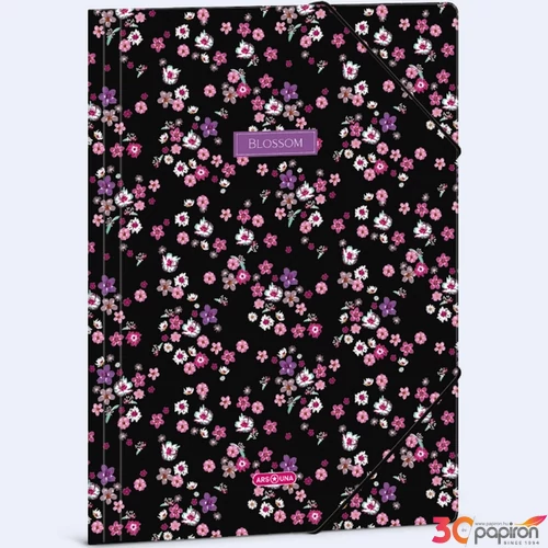 Gumis mappa A4 Ars una 24' Pearl Blossom black (5377) 50213771
