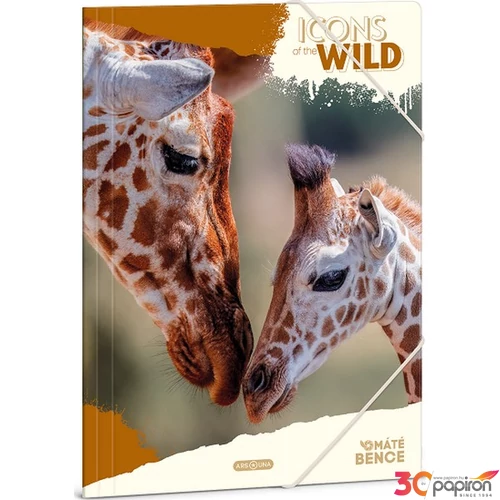 Gumis mappa A4 Ars Una 25 Icons Of The Wild-Giraffes (5505) 25 50215058