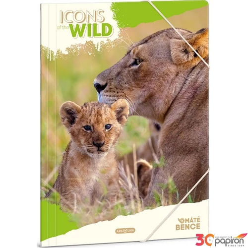 Gumis Mappa A4 Ars Una 25 Icons Of The Wild-Lions (5504) 25 50215041