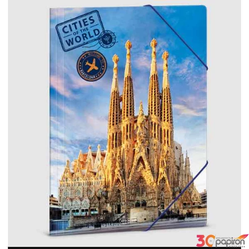 Gumis mappa A4 Ars Una Cities-Barcelona (5314) 23 50213146 prémium