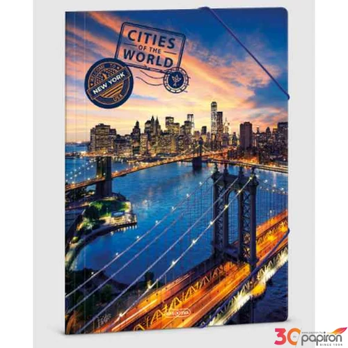 Gumis mappa A4 Ars Una Cities-New York (5312) 23 50213122 prémium
