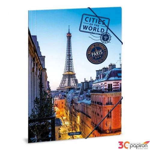 Gumis mappa A4 Ars Una Cities-Paris (5240) 22 50212378 prémium