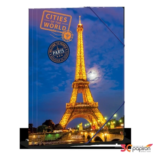 Gumis mappa A4 Ars Una Cities-Paris (5313) 23 50213139 prémium