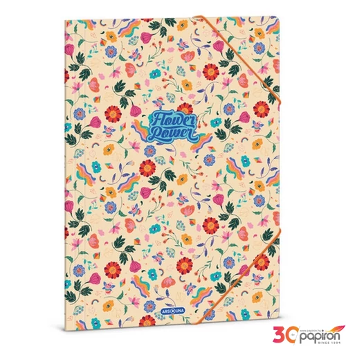 Gumis mappa A4 Ars Una Flower Power (5260) 23 50212606 prémium