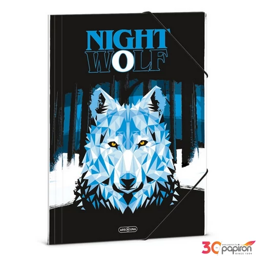 Gumis mappa A4 Ars Una Nightwolf Farkas (5257) 23 50212576 prémium