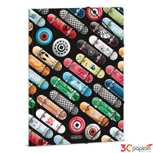 Gumis mappa A4 Ars Una Rollin’ Mania (5228) 22 gördeszka 50212286 prémium
