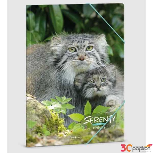 Gumis mappa A4 Ars Una Serenity-manul (5331) 23 50213313 prémium